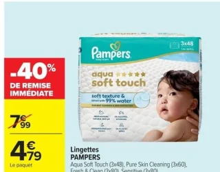 Lingettes PAMPERS