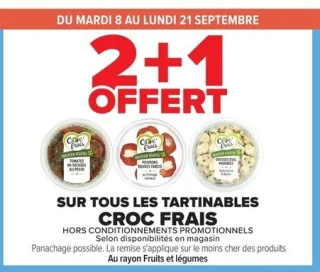 Tartinables Croc Frais