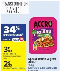 Spécial kebab végétal Accro