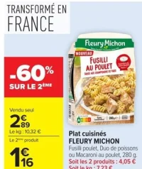 Plat cuisiné Fleury Michon