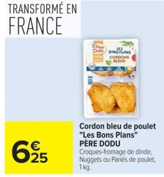 Cordon bleu de poulet "Les Bons Plans" PÈRE DODU