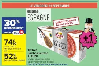 Coffret Jambon Serrano ELPOZO
