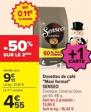 Dosettes de café "Maxi format" SENSEO