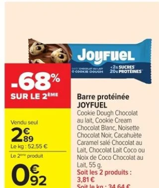 Barre protéinée JOYFUEL