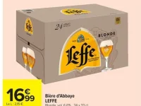 Bière d'Abbaye LEFFE Blonde, vol. 6,6%