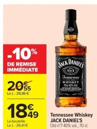 Tennessee Whiskey JACK DANIEL'S Old n°7