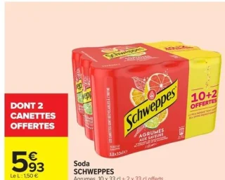 Soda SCHWEPPES Agrumes