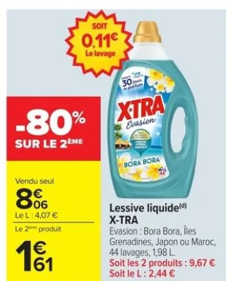 Lessive liquide X-TRA Evasion