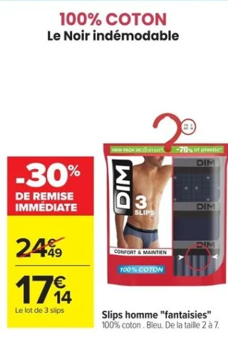 Slips homme "fantaisies" DIM
