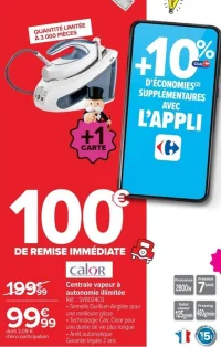 Calor Centrale vapeur à autonomie illimitée SV8024C0