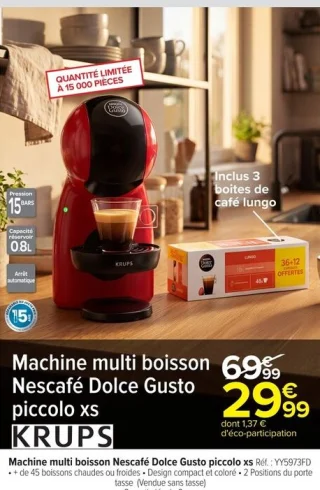 Machine multi boisson Nescafé Dolce Gusto piccolo xs KRUPS