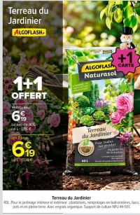 Terreau du Jardinier Algoflash Naturasol