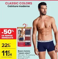 Boxers homme "classic colors" DIM