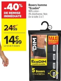 Boxers homme "Ecodim" DIM