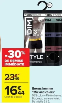 Boxers homme "Mix and colors" DIM