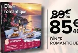 Coffret Cadeau Smartbox Dîner Romantique