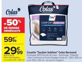 Couette "Soutien Sublime" Colas Normand
