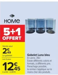 Gobelet Luna bleu
