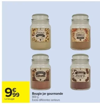 Bougie jar gourmande