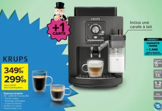 Krups Expresso broyeur Réf. : EA402HE0 Serenity Milk