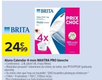 BRITA Aluna Calendar 4 mois MAXTRA PRO blanche