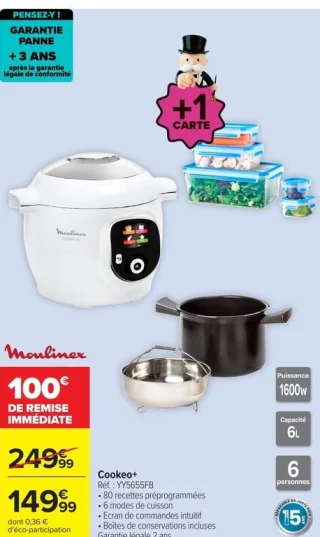 Multicuiseur Moulinex Cookeo+ YY5655FB