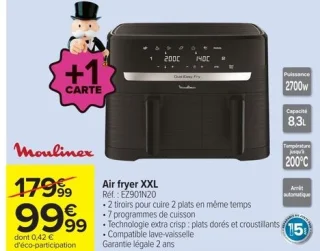 Air fryer XXL Moulinex EZ901N20