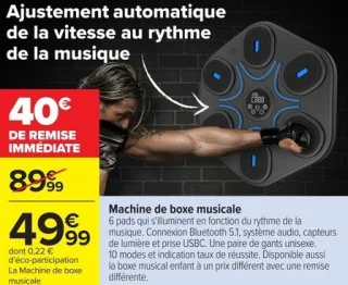 Machine de boxe musicale
