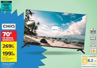 Téléviseur LED 4K CHiQ CH43242FRV