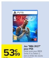 Jeu "NBA 2K27" pour PS5