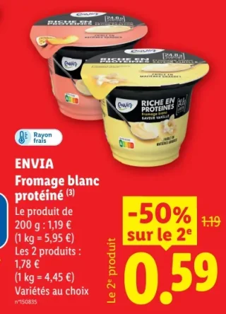 ENVIA Fromage blanc protéiné