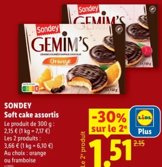 SONDEY Soft cake assortis