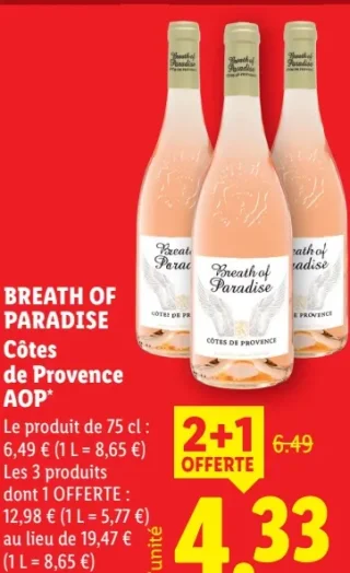 BREATH OF PARADISE Côtes de Provence AOP