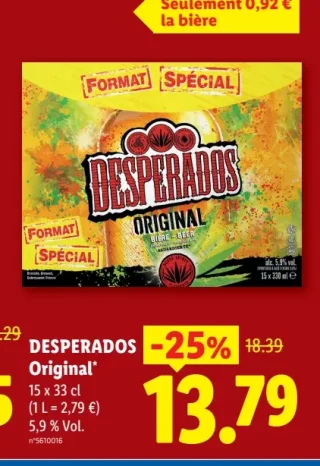 Desperados Original Bière