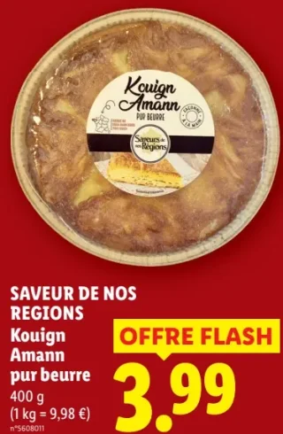 Saveur de nos Régions Kouign Amann pur beurre