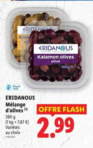 ERIDANOUS Mélange d'olives