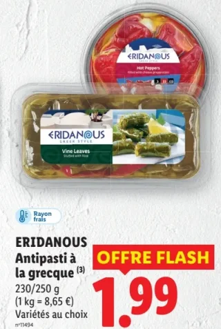 ERIDANOUS Antipasti à la grecque
