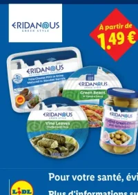 ERIDANOUS Spécialités grecques