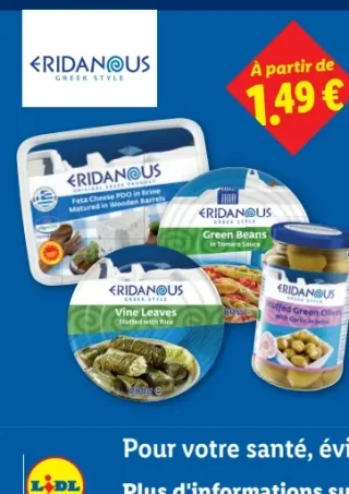 ERIDANOUS Spécialités grecques