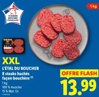 8 steaks hachés façon bouchère L'étal du boucher