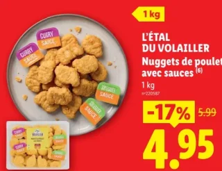 Nuggets de poulet avec sauces L'étal du Volailler