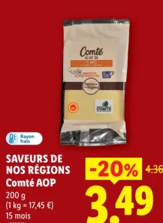 Saveurs de nos Régions Comté AOP