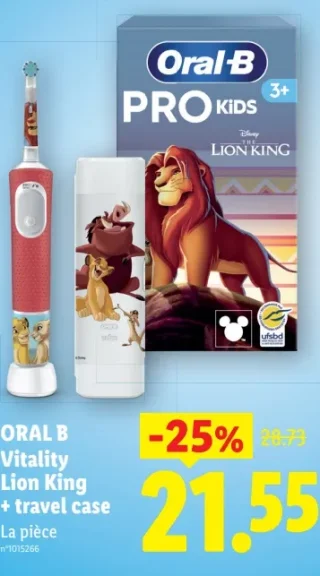 ORAL B Vitality Lion King + travel case