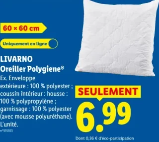 LIVARNO Oreiller Polygiene®