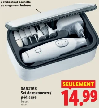 SANITAS Set de manucure/pédicure