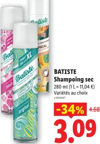Batiste Shampoing sec