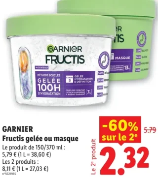 GARNIER Fructis gelée ou masque