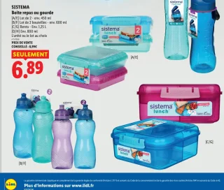 SISTEMA Boîte repas ou gourde