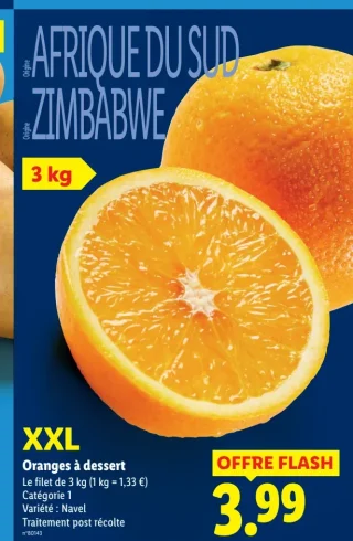 Oranges à dessert XXL