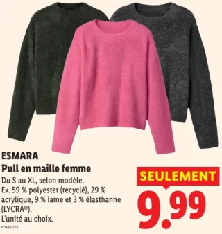 ESMARA Pull en maille femme